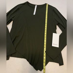 Lululemon Sweetest Day Long Sleeve *Tencel Dark Olive Sz 10
